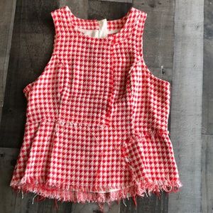 Maeve by Anthropologie peplum sleeveless top